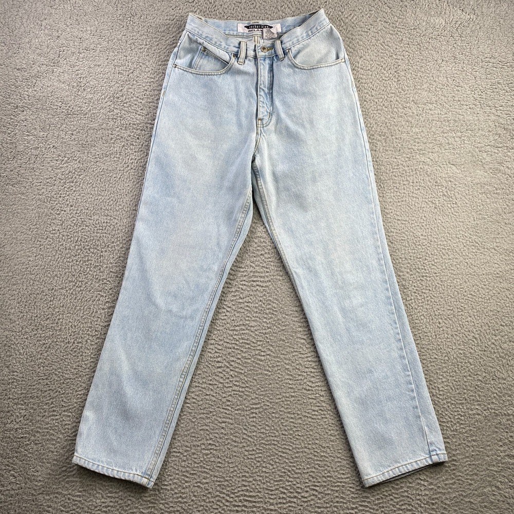 Vintage Anchor Blue Jeans Mens 31x32 (Fits 29x31) Blue Light Wash Denim Relaxed